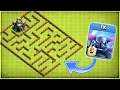 ONE TROOP vs LEVEL 1 MAZE BASE 3.0!! - Clash Of Clans