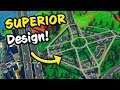 The SUPERIOR Roundabout in Cities Skylines (New Vooperis City Fix)