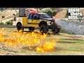 GTA 5 Firefighter Mod Sandy Shores Brush Fire Truck Responding To Deadly Wild Fire