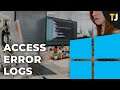 How to Access Error Logs in Windows 10