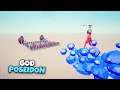 POSEIDON VS EVERY FACTION [GOD OF THE SEA] - Totally Accurate Battle Simulator TABS