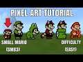 Small Mario (SMB3) - Pixel Art Preview #Shorts