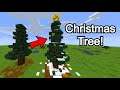 Turn a spruce tree into a Christmas tree! Build a Christmas tree tutorial! (pocket edition/Java)