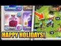 ALL SANTA SURPRISE + ICE WIZARD Attack! | Clash of Clans Holiday Update Is Here!
