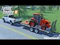 Brush Mowing Overgrown Grass With Kubota Tractor | 2020 Ram 3500 | Load Trail | Lawn Care | FS19