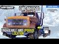 Engageable AWD Upgrade Location GMC MH9500 in Snow*Runner