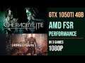 GTX 1050 TI AMD FSR test in 3 games