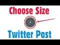 How To Choose Size Twitter Post Images || Select Width & Height Crop Photo in PicsArt