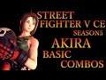【SEASON5】スト5CE あきら 基礎 コンボ動画【STREET FIGHTER V CE AKIRA BASIC COMBOS VIDEO】