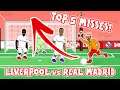 🤦‍♂️TOP 5 MISSES!🤦‍♂️ Liverpool vs Real Madrid 0-0 (Champions League 2021 Quarter Final)