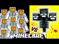 Wither Vs. 30 Mutant Snow Golems in MInecraft