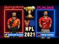 Bangalore Blasters vs Punjab Panthers - New NPL / IPL 2021 update World cricket championship 3 Live