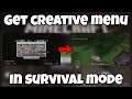 How To Get Creative Menu In Survival Mode In Minecraft, Minecraft Duplication Glitch 1.17.11