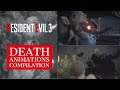 resident evil 3 remake (all?) death animations compilation