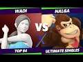 S@X 408 Online Top 64 - WaDi (Wii Fit, ROB) Vs. Nalga (DK) Smash Ultimate - SSBU