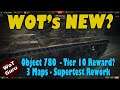 WoT's New? OBJ 780 Tier 10 News | 1.9.1 Update | 3 Map Supertest Changes