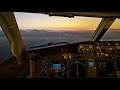 Cockpit 737-800 | Sunrise Landing in Phuket | X-Plane 11