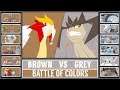 Color Pokémon Battle: GREY vs BROWN (Pokémon Sun/Moon)