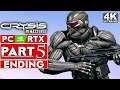 CRYSIS REMASTERED ENDING Gameplay Walkthrough Part 5 [4K 60FPS PC RTX] - No Commentary