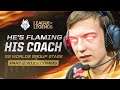 He's Flaming His Coach | G2 Worlds 2019 Groups Part 2 Voicecomms