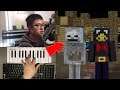 Minecraft Bedwars but I play Spooky Scary Skeletons on Piano for every Final