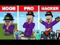 Minecraft NOOB vs PRO vs HACKER: WITCH STATUE HOUSE BUILD CHALLENGE / Animation
