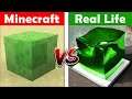 MINECRAFT SLIME IN REAL LIFE! Minecraft vs Real Life animation CHALLENGE