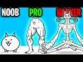NOOB vs PRO vs HACKER In BATTLE CATS! (SECRET MAX LEVEL HACKER CAT!?)