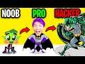 NOOB vs PRO vs HACKER In HERO MAKEOVER!? (ALL LEVELS!)