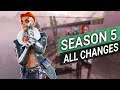 Season 5 Apex Legends - ALL NEW SKINs + Buffs and Nerfs - Patch Notes Reviewed