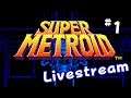 Super Metroid Blind Livestreams (01) - Start ~ Power Bombs (Kraid)
