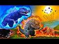 Trio de "Bebês" Final Wars Godzilla: Queimando os Iminigos Sem PIEDADE! Kaiju Universe Roblox