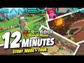 12 Minutes Story Mode Gameplay + Overworld Tour in Mario Golf: Super Rush (Golf Adventure)