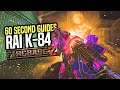60 Second Guides | "RAI K-84" BUILD & UPGRADE GUIDE! (FIREBASE Z — Cold War Zombies)
