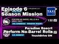 Asphalt 9 - Perform No Barrel Rolls in a Single Race - Paradise Resort - Mission - TD Guide