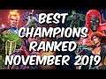 Best Champions Ranked November 2019 - Seatin's Tier List - Marvel Contest of Champions