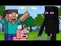 Enderman & The Sky Base | Block Squad (Minecraft Animation)