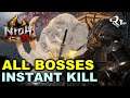 Instant Kill All Boss Fights Way of Strong Difficulty  (except colossal bosses) - Nioh 2