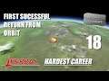 Kerbal Space Program | Hardest Career | 18 | First Successful Return From Orbit