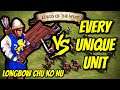 LONGBOW CHU KO NU vs EVERY UNIQUE UNIT | AoE II: Definitive Edition