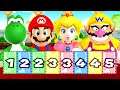 Mario Party 9 Garden Battle - Yoshi vs Peach vs Mario vs Wario (Master CPU)