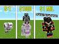 Minecraft: 1 DOLLAR VS 1,000,000 DOLLAR ROBOT!!! Crafting Mini-Game