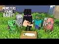 Monster School: "Monsters found a BABY!" : SAD Minecraft Animation