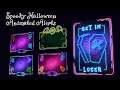 Spooky Neon Animated Stream Alerts ( Halloween Animated alerts, 10 alerts and Sound included )