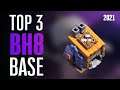 TOP 3 BH8 BASE LINK 2021 | New Builder Hall 8 Base Defense Against BH9 (Anti 2 Star) Clash of Clans