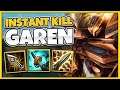 WTF?! ONE GAREN Q INSTANT-KILLS EVERY ENEMY CHAMPION (UNREAL BURST) - League of Legends