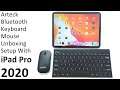 Arteck rechargeable Bluetooth keyboard and mouse unboxing, review and setup with iPad Pro 2020