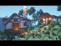 *BEAUTIFUL* Medieval Tudor Style Mountain House | Minecraft Timelapse