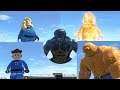 Black Hulk vs Fantastic Four Heroes Lego Fight - LEGO Marvel Super Heroes Games