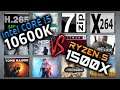 Intel i5 10600K vs Ryzen 5 1500X Benchmarks β 15 Tests π₯